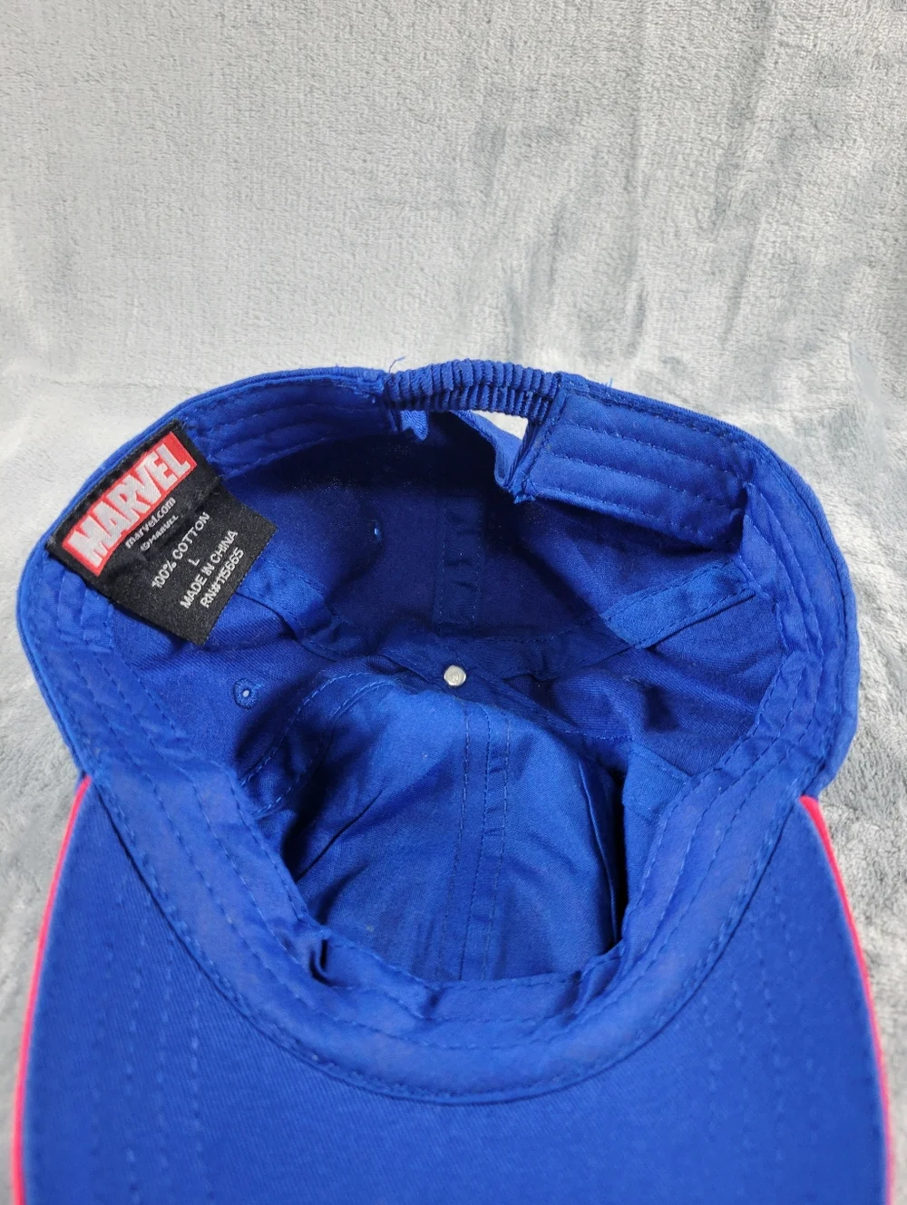 Marvel Captain America Blue Embroidered Logo Hat Cap Youth Size L